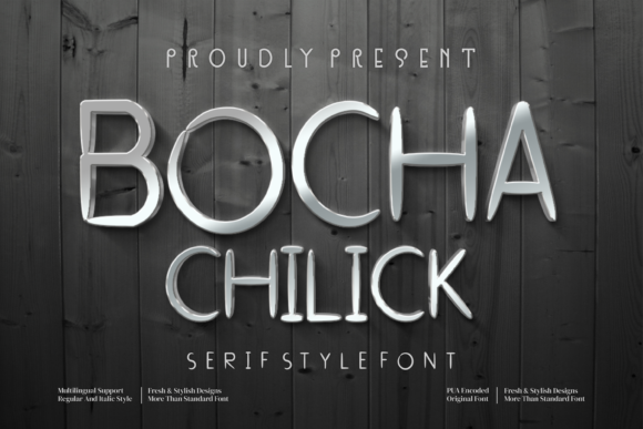 Bocha Chilick: A Bold, Modern Sans Serif