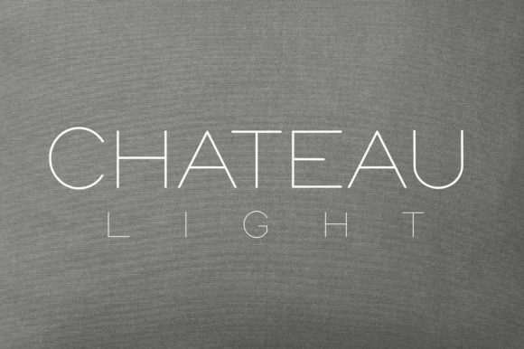 Chateau Light: A Font for Polished Branding