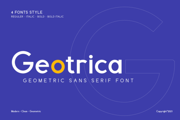 Geotrica: A Modern Sans Serif Font