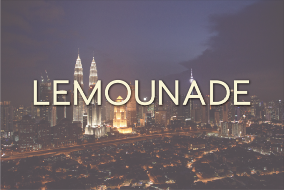 Lemounade: A Clean Font for Creative Projects