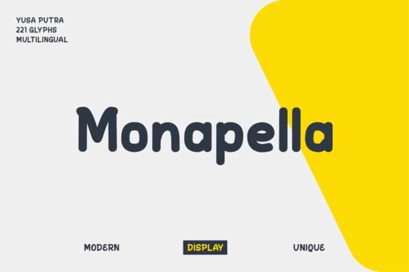 Monapella: A Modern Sans Serif Font
