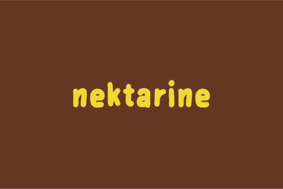 Nektarine: A Modern Sans Serif Font