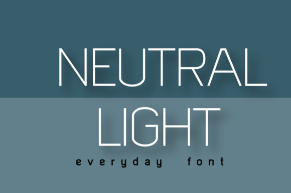Neutral Light: A Versatile Sans Serif for Creative Projects