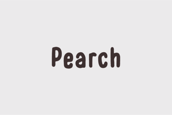 Pearch: A Clean Sans Serif Font