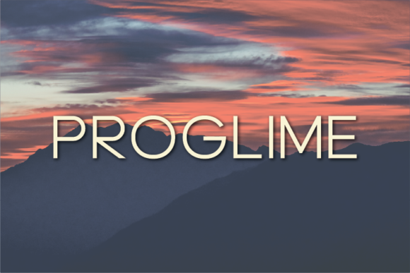 Proglime: A Clean Font for Branding
