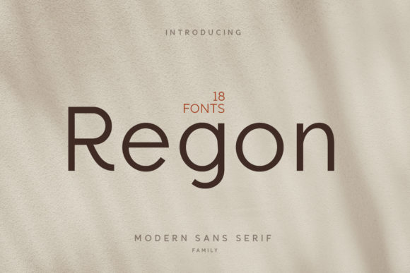 Regon: A Clean Sans Serif for Creative Campaigns