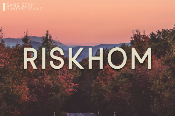 Riskhom: A Modern Typeface for Elegant Design