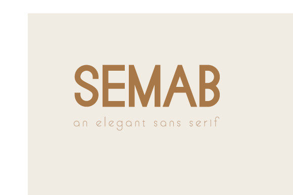 Semab: A Clean Sans Serif Font for Creative Projects
