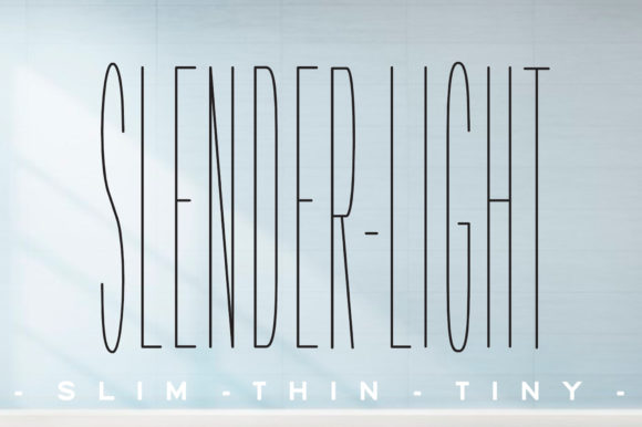 Slender Light Font: A Modern Typeface for Web Design