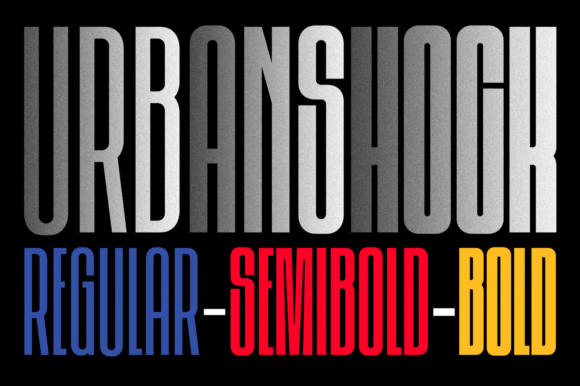 Urbanshock Font: A Cool, Tall Sans Serif for Digital Design