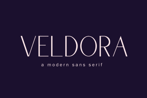 Veldora: A Versatile Sans Serif Font